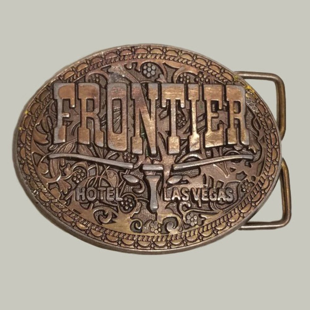 Frontier Hotel & Casino Las Vegas Belt Buckle